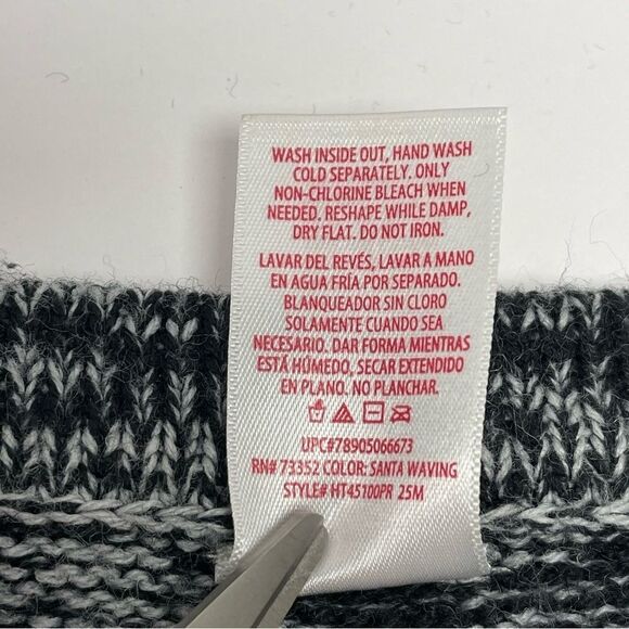 Holiday Time Christmas Sweater Vest Santa and Rudolph Size XL (16-18) - Picture 4 of 6